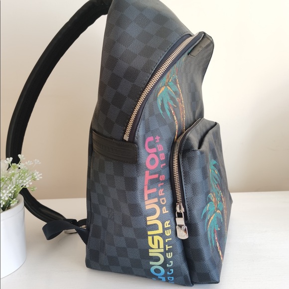 Louis Vuitton Lv Apollo Cobalt Jungle Backpack - Picture 3 of 14